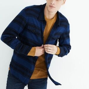 Madewell Brushed Twill Shirt in Blanket Stripe